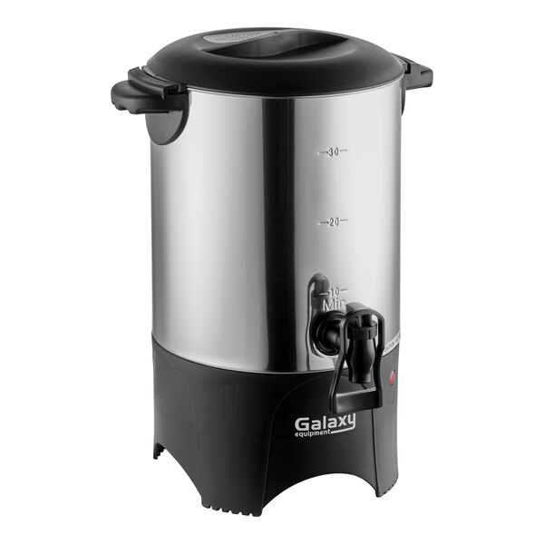 Galaxy 30 Cup (150 oz.) Stainless Steel Single Wall Coffee Urn - 120V, 1,000W
