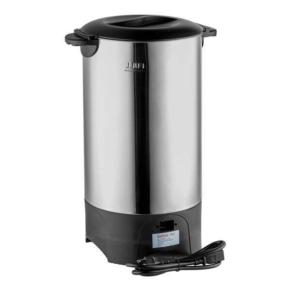 Galaxy 100 Cup (510 oz.) Stainless Steel Single Wall Coffee Urn - 120V, 1,500W