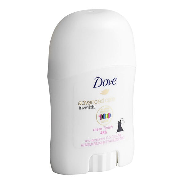 Dove Advanced Care 0.5 oz. Clear Finish Invisible Antiperspirant - 36/Case