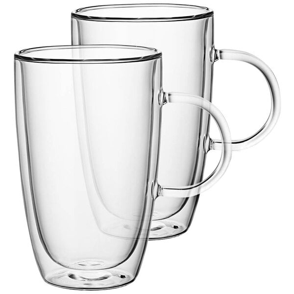 glass cup with handle