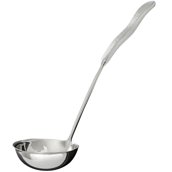 GET BSPD10 5 oz. Solid Stainless Steel Punch Ladle with Hammered Finish