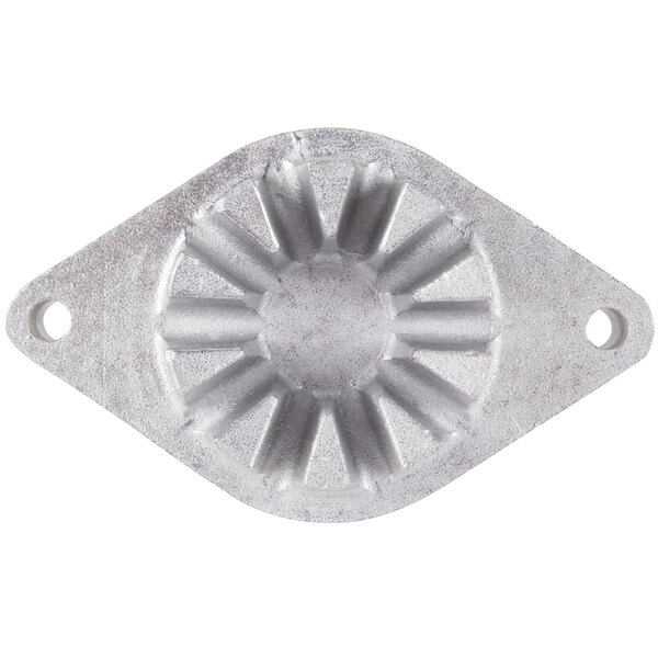 a white object with a circle