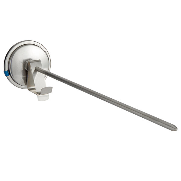 A Comark CD550 candy and deep fry thermometer probe with a long metal rod.