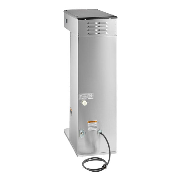 A stainless steel rectangular Bunn BrewWISE coffee brewer.