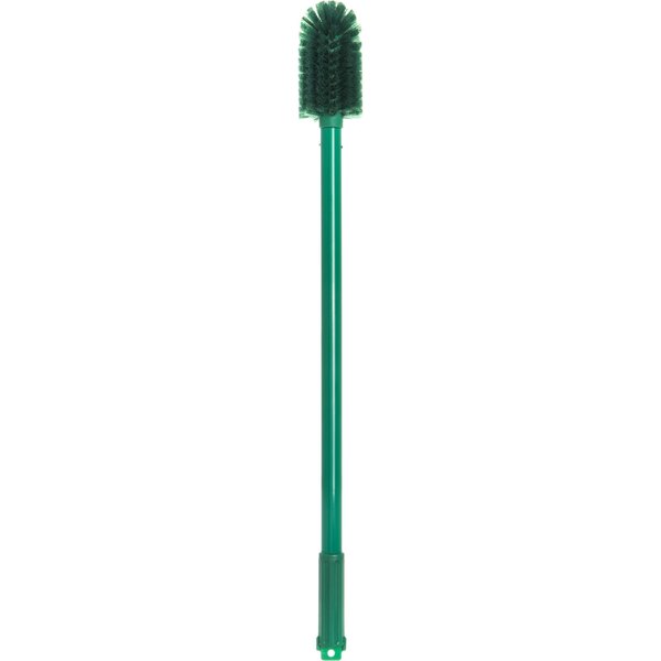 A green Carlisle Sparta multi-purpose cleaning brush with a long handle.