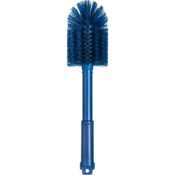 Carlisle Sparta Spectrum 12 Blue Carafe & Server / Bottle Cleaning Brush-  2 3/4 Bristle Diameter 40000EC14
