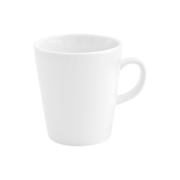 Front of the House Soho 14 oz. Bright White Porcelain Mug - 12/Case