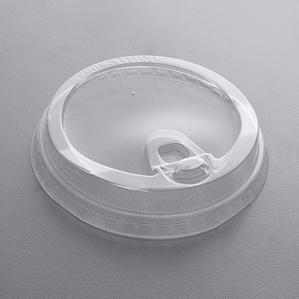 Choice 9, 12, 16, 20, and 24 oz. Clear Strawless / Sip Lid - 50/Pack