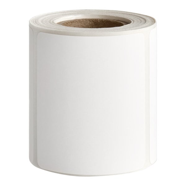 PointPlus White Blank Permanent Direct Thermal Label Equivalent to Cardinal Detecto 6600-0200 - 185/Roll