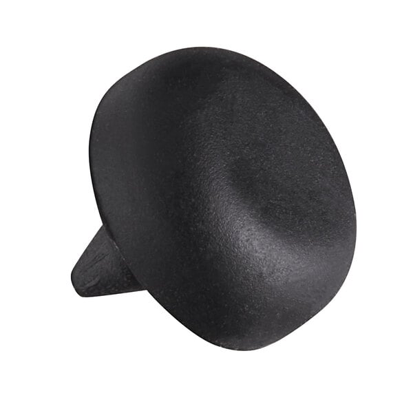 a close up of a black object