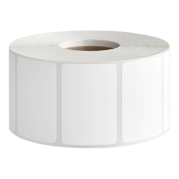 PointPlus White Blank Permanent Direct Thermal Label Equivalent to Tor Rey Z-12900024 - 1,500/Roll