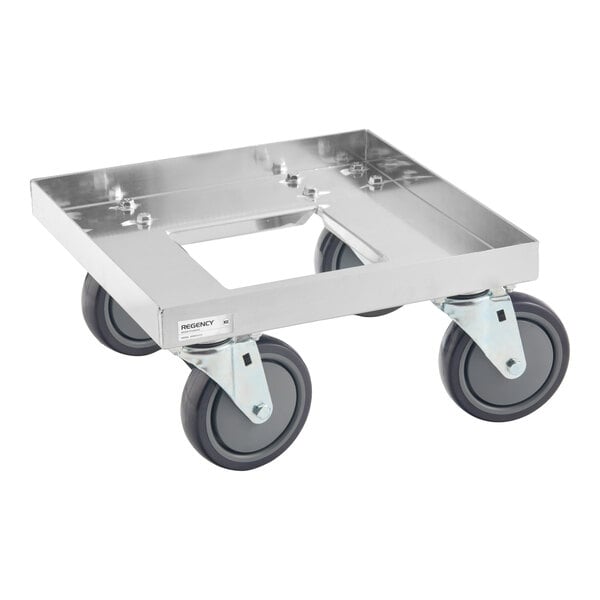 Regency 14 1/4" x 14 1/4" x 7 1/2" Milk Crate Dolly - 1 Stack Capacity