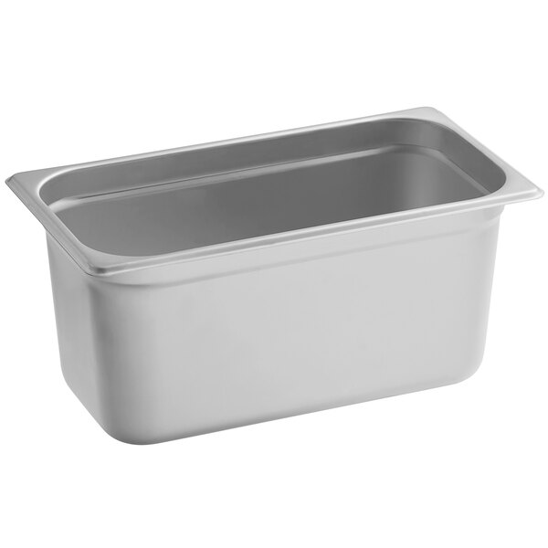 Carlisle 607002D DuraPan Full Size 2 1/2 Deep Divided Stainless