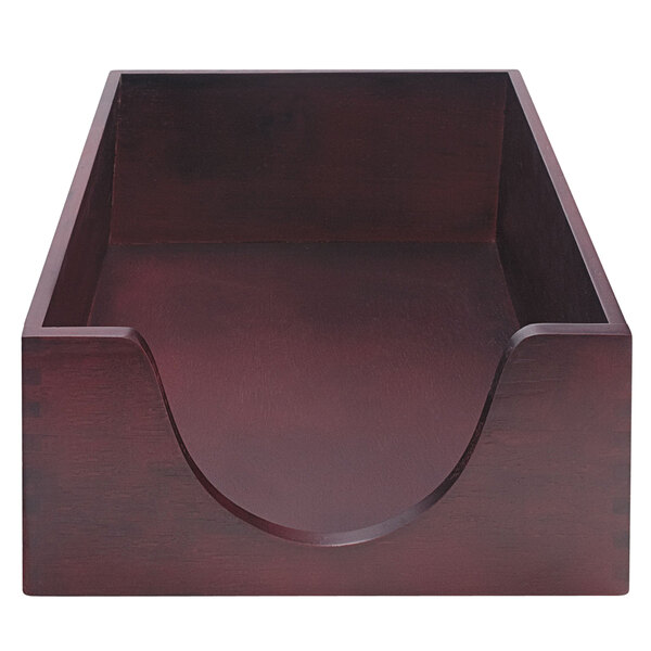 Advantus 08223 10 7/8" x 16 1/4" x 5" Mahogany 1 Section LegalSize