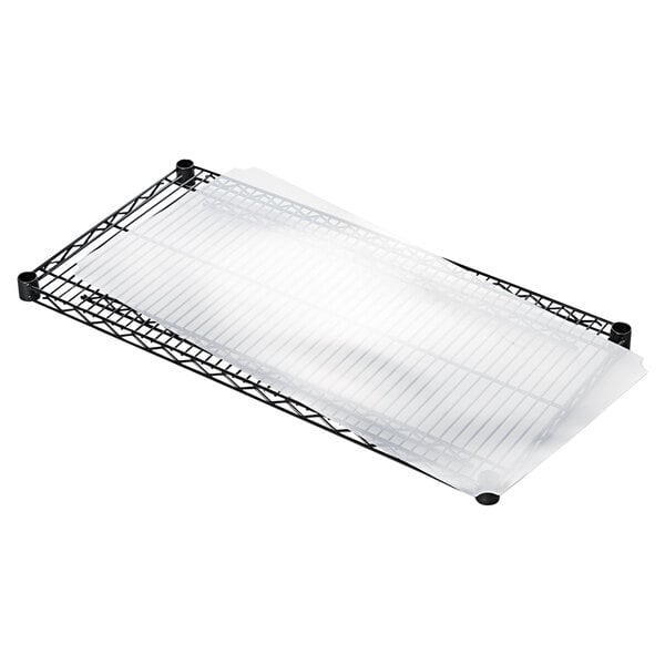 Alera ALESW59SL3618 18" x 36" Clear Plastic Shelf Liner for Wire
