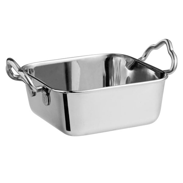 Vollrath 61230 3.5 qt Bake and Roast Pan, Stainless Steel, 14-7/8 x 10-1/4 x 2