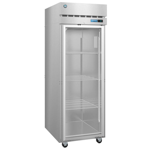 a white refrigerator with shelves