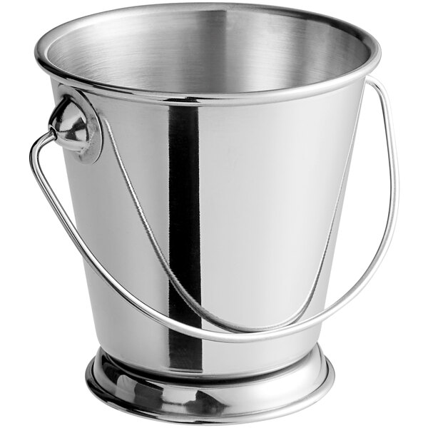 Vollrath 59785 11.8 oz. Mini Stainless Steel Serving Bucket with