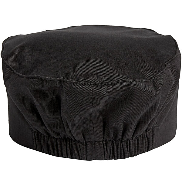 One Size Fits All Black 0156C Beanie Chef Hat 
