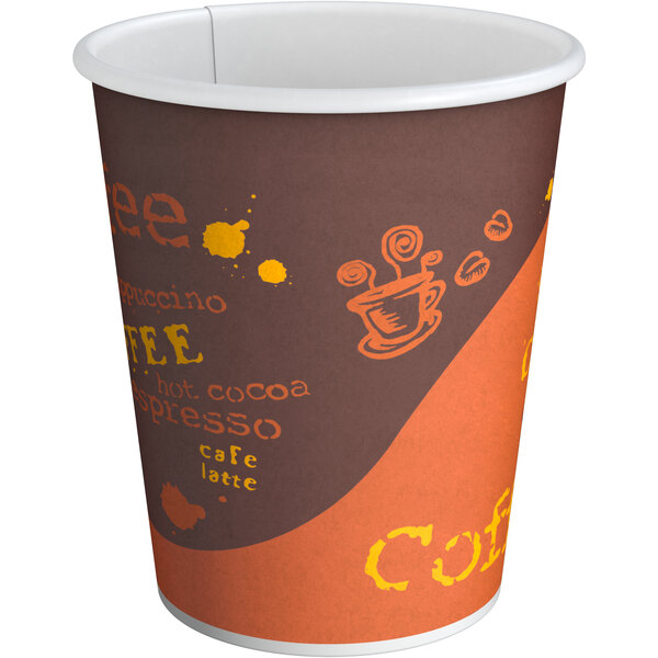 Coffee Details about   10oz White Paper Coffee Cups with Black Lids for Hot Drink Tea 