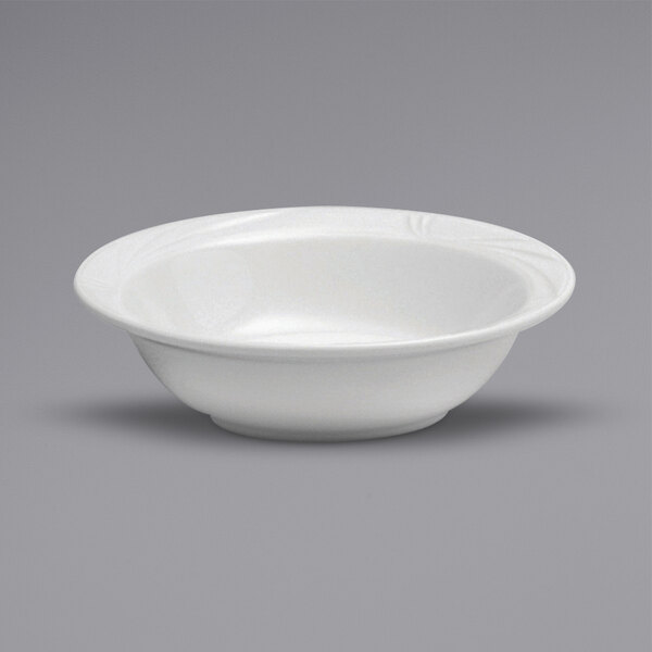 a white bowl with a swirl design