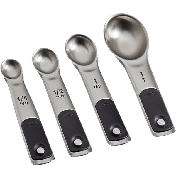 OXO Magnetic Stainless Steel Dry Measuring Cups, Set of 4 + Reviews