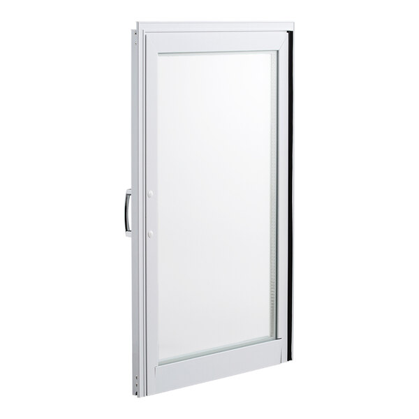 A white left door replacement part designed for Avantco BC-72-HC and BCD-72 commercial refrigeration units.