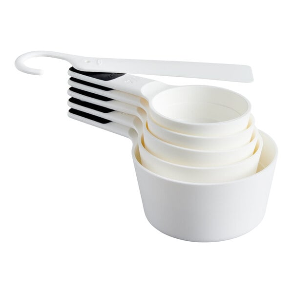 OXO 11111102 Good Grips 1/4 to 1 Cup 6-Piece White Measuring Cup Set