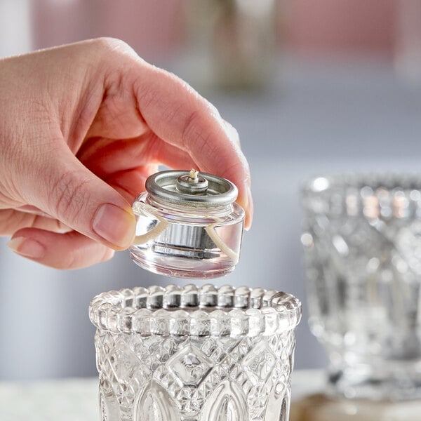 Leola Candle 8 Hour "Smokeless" Clear Liquid Candle Fuel Cartridge - 180/Case