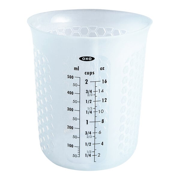 OXO 11161000 Good Grips 1 Pint (2 Cups) Squeeze & Pour Translucent Silicone Measuring Cup