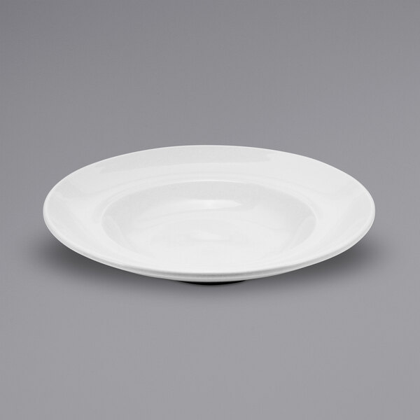 Oneida Buffalo F9010000748 Cream White Ware 39.5 oz. Wide Rim Porcelain