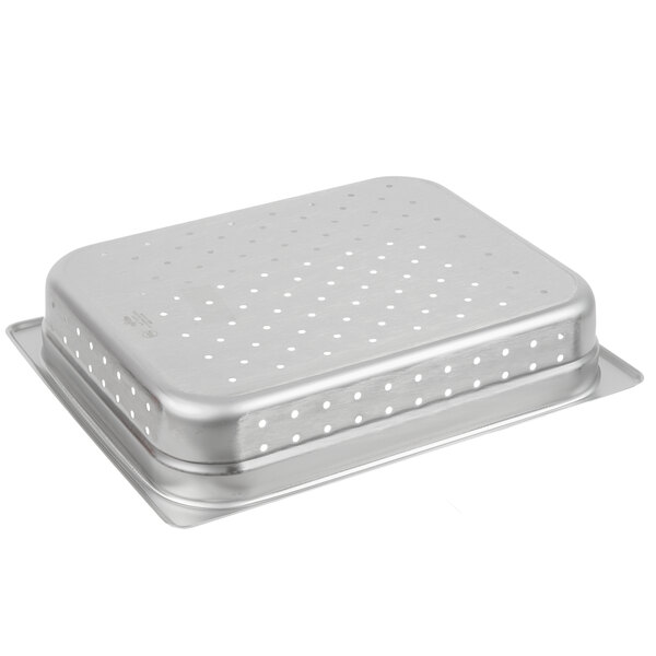 Choice Half Size Perforated Steam Table / Hotel Pan 2 1/2" Deep AntiJam