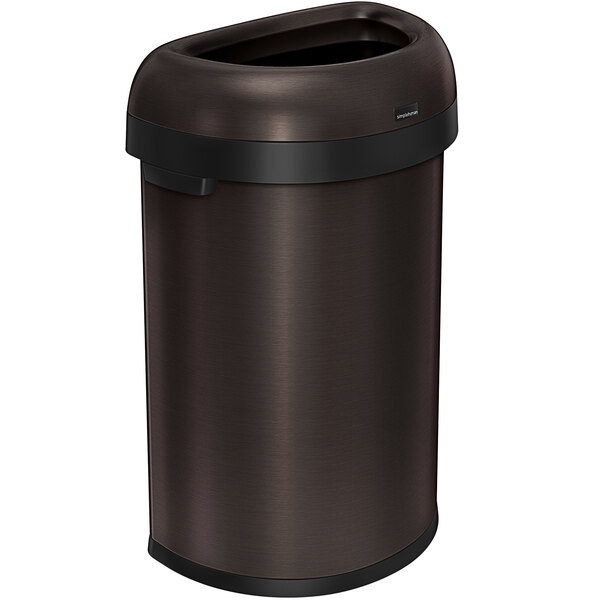 Simplehuman Cw1478 16 Gallon 60 Liter Dark Bronze Stainless Simplehuman Cw1478 16 Gallon 60 Liter