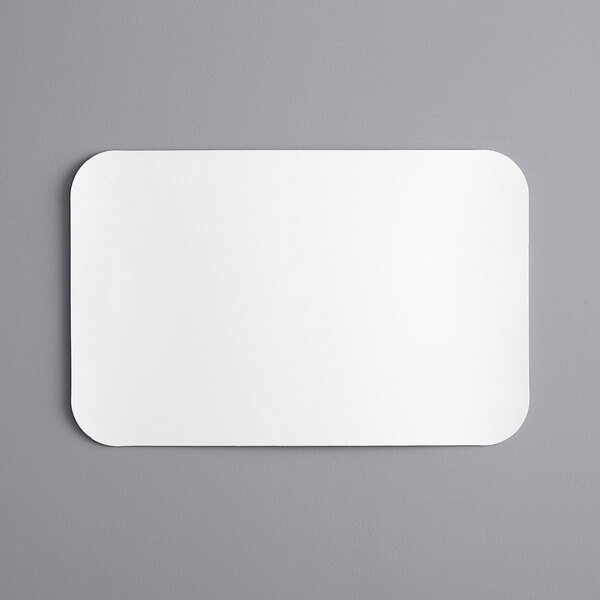 A white rectangular Choice board lid with a black border on a gray surface.