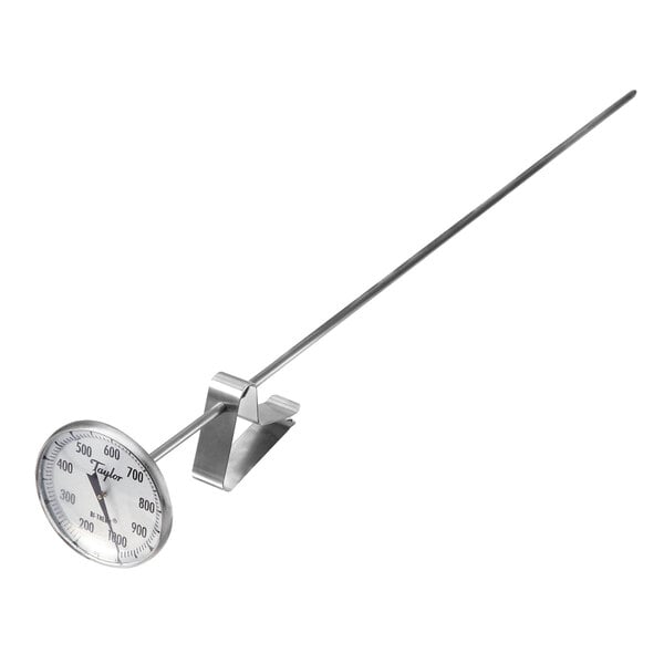 Stainless Steel Thermometer-Long Stem with Clip