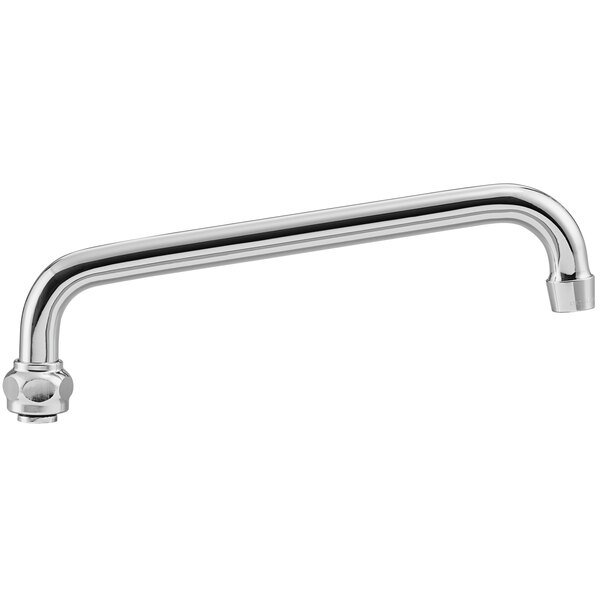 A silver Waterloo swing spout faucet with a long metal handle.