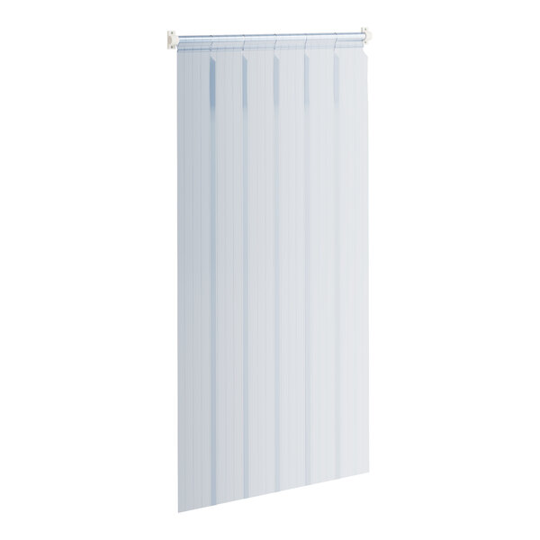 A clear, vertical strip door designed for use in refrigerators or freezers, measuring 40 inches by 80 inches.