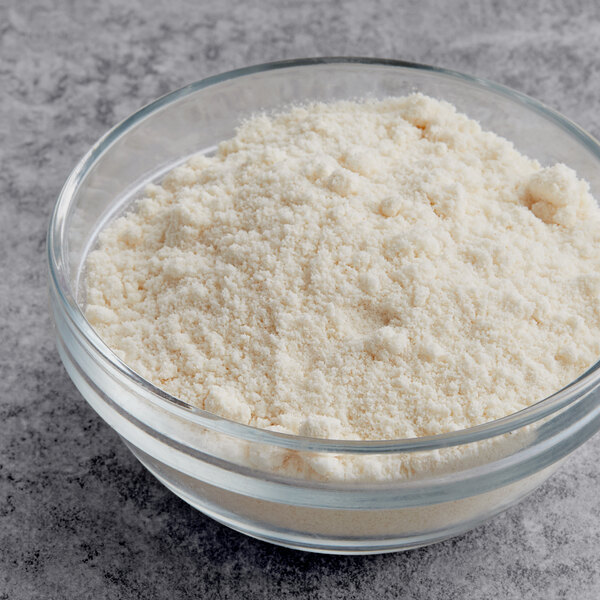 A bowl of Krusteaz lemon cake mix.