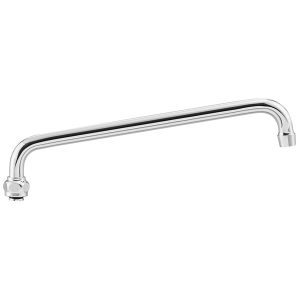 A silver Waterloo swing spout faucet with a long handle.