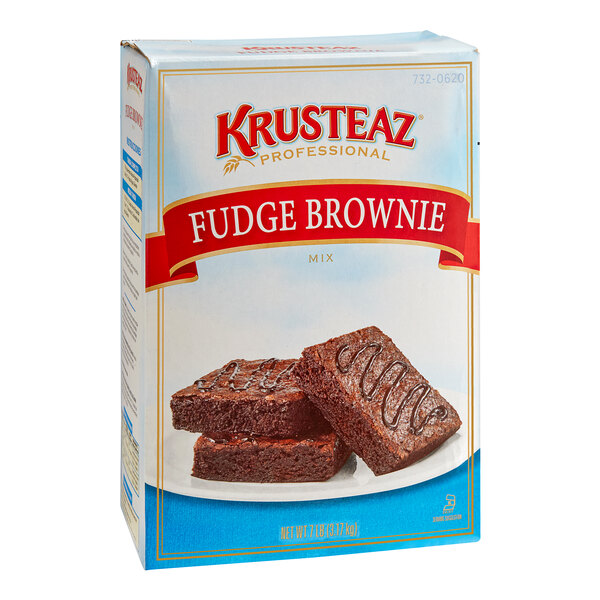 A case of 6 boxes of Krusteaz Professional Fudge Brownie Mix.