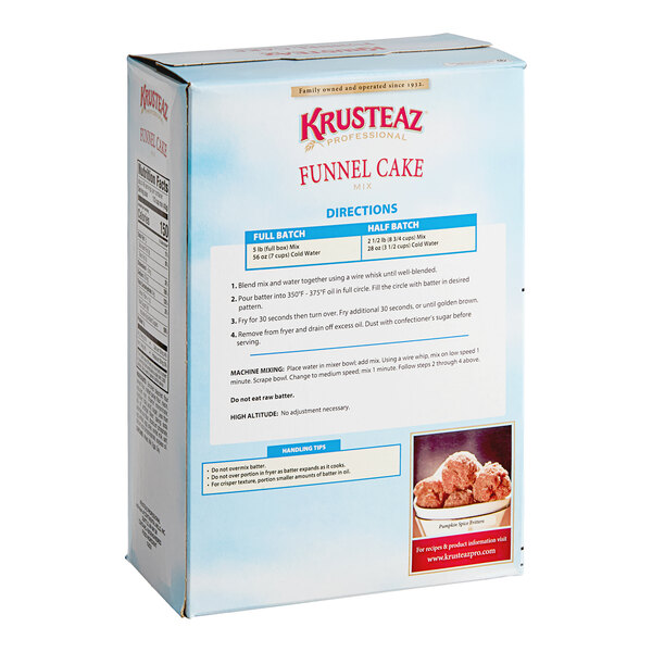 A box of Krusteaz funnel cake mix.