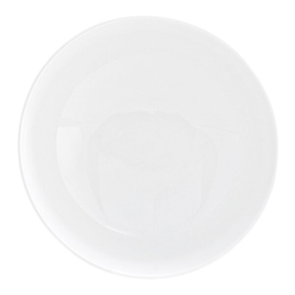 Front of the House Harmony 64 oz. Bright White Round Porcelain Bowl - 4/Case