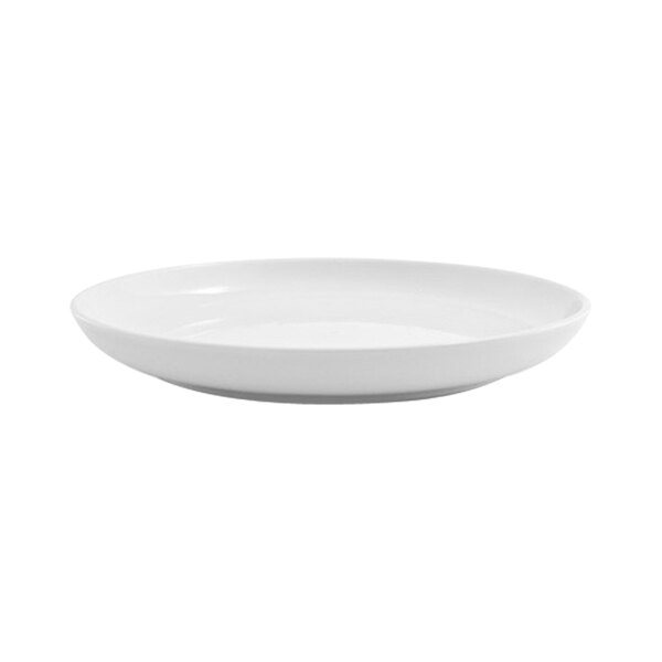 Front of the House Harmony 10 1/2" Bright White Coupe Round Porcelain Plate - 4/Case
