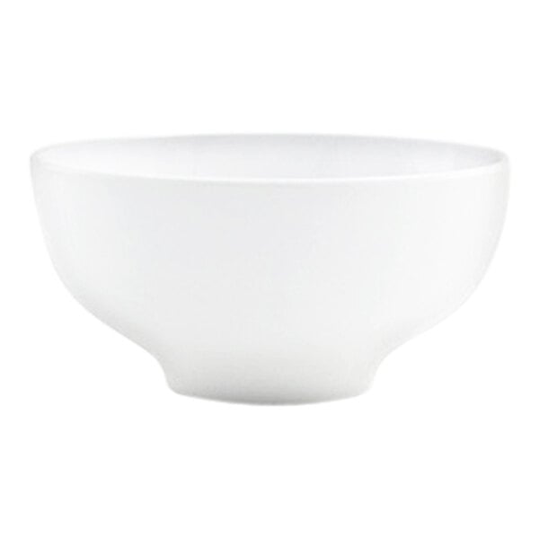 Front of the House Harmony 23 oz. Bright White Tall Round Porcelain Bowl - 12/Case