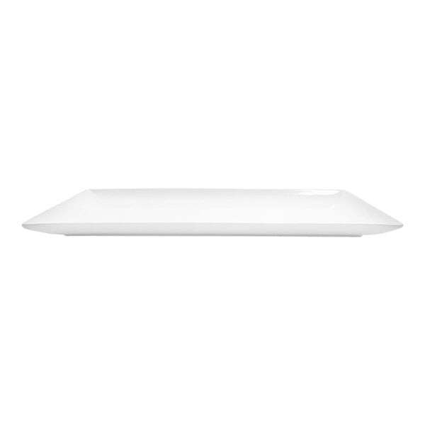 Front of the House Mod 16 1/4" x 10 1/4" Bright White Rectangular Porcelain Platter - 2/Case