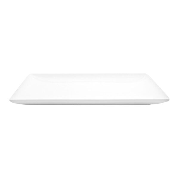 Front of the House Mod 8 1/4" Bright White Square Porcelain Plate - 12/Case