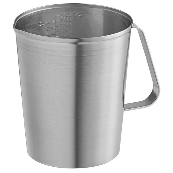 2-liter 2000ml Stainless Steel Measuring Cup/pouring Pitcher