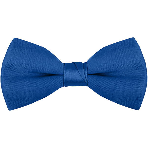 A Henry Segal royal blue poly-satin bow tie.