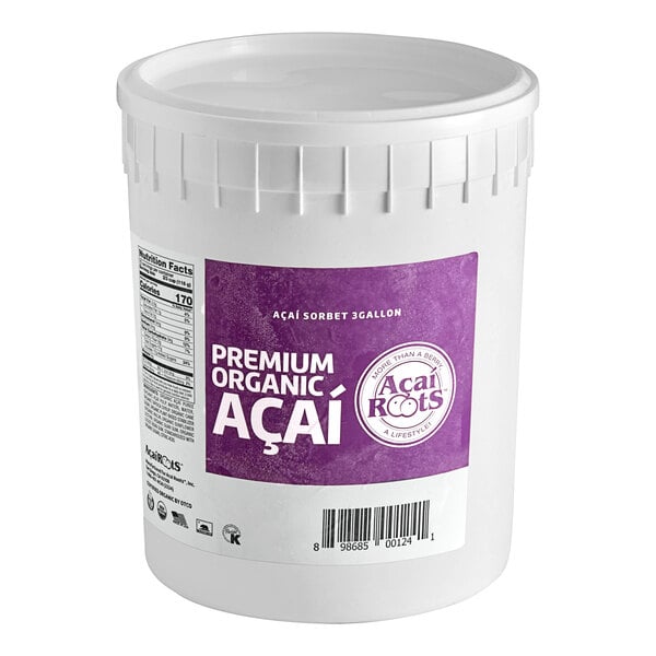 Acai Roots Organic Acai Sorbet 3 Gallon