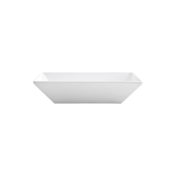 Front of the House Kyoto 20 oz. Bright White Rectangular Porcelain Bowl - 12/Case